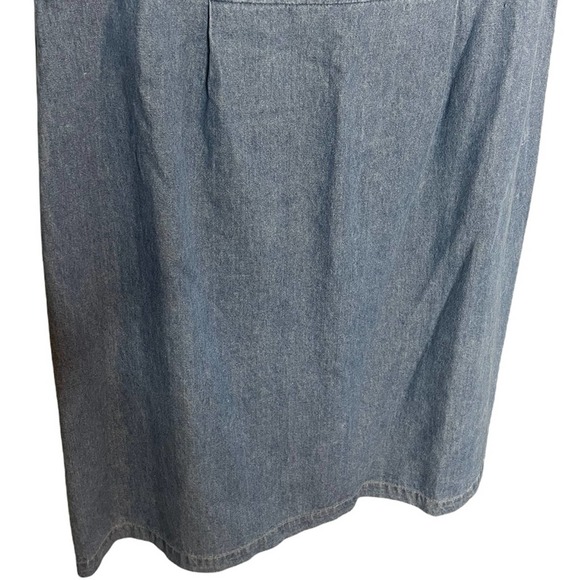 Vintage / Robbie Bee Denim / Jean Sleeveless Mini Dress Size 14 - Picture 4 of 6